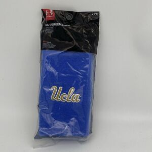 Under Armour 6" UA Performance Wristband 2-Pack UCLA One Size,‎ Blue/Gold